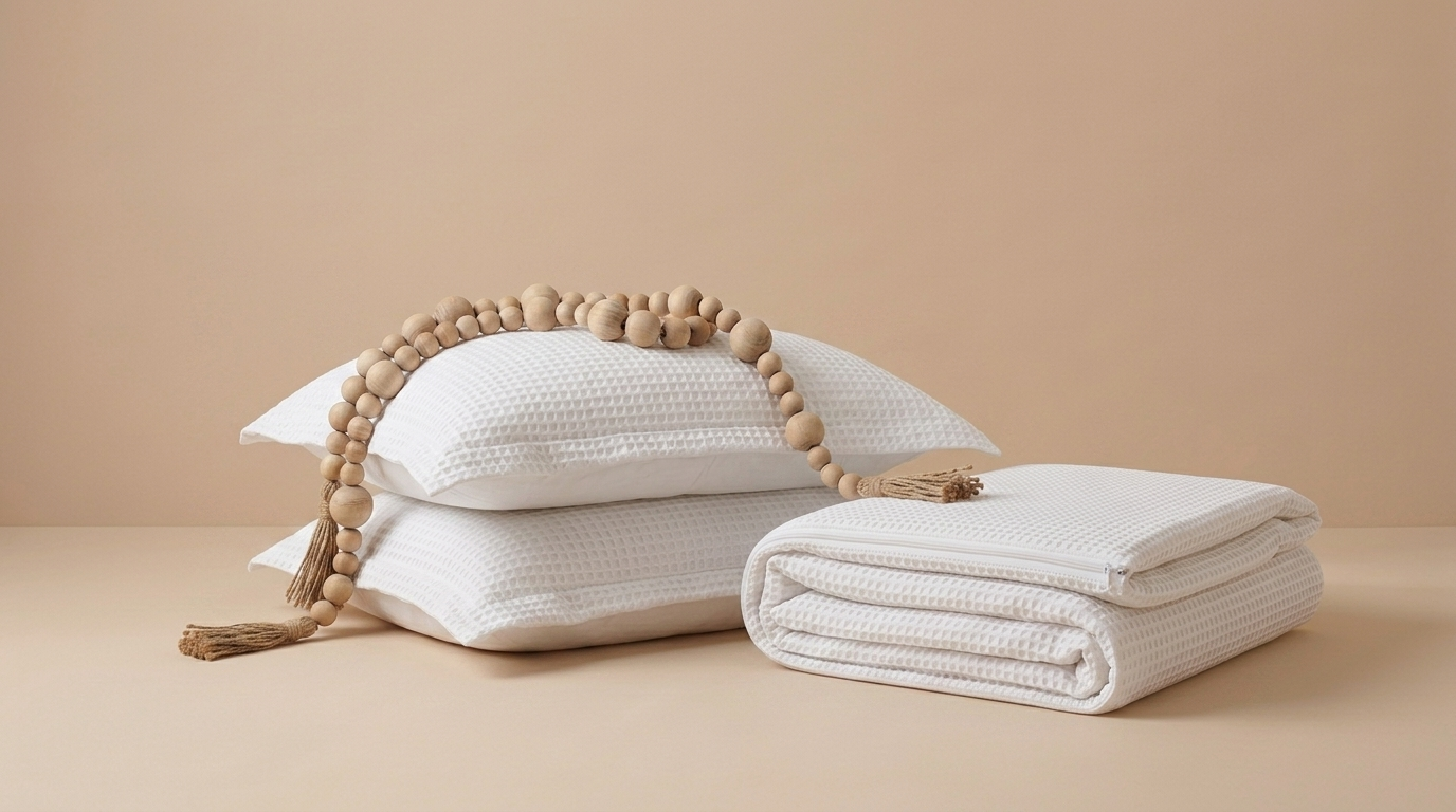 Zippered Bedding with Removable Sheets - White