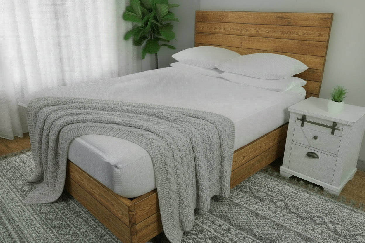 CleverNest Zippered Bedding with Removable Sheets - Cotton Waffle