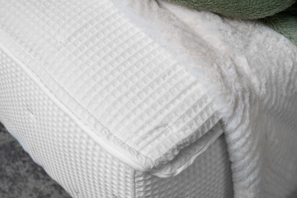 CleverNest Zippered Bedding with Removable Sheets - Cotton Waffle