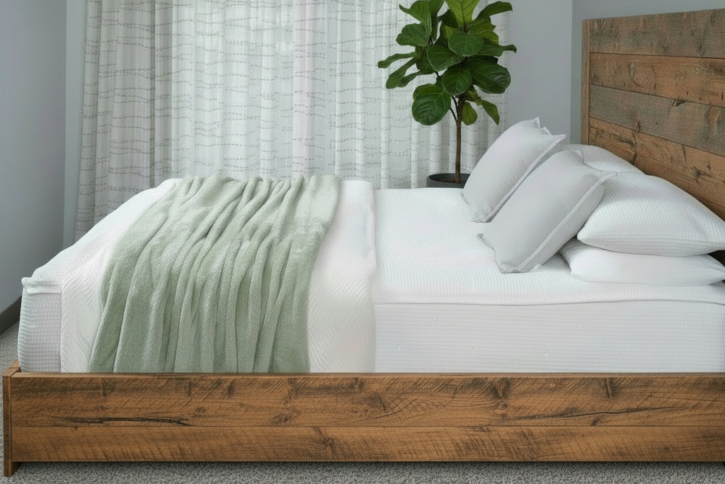 CleverNest Zippered Bedding with Removable Sheets - Cotton Waffle