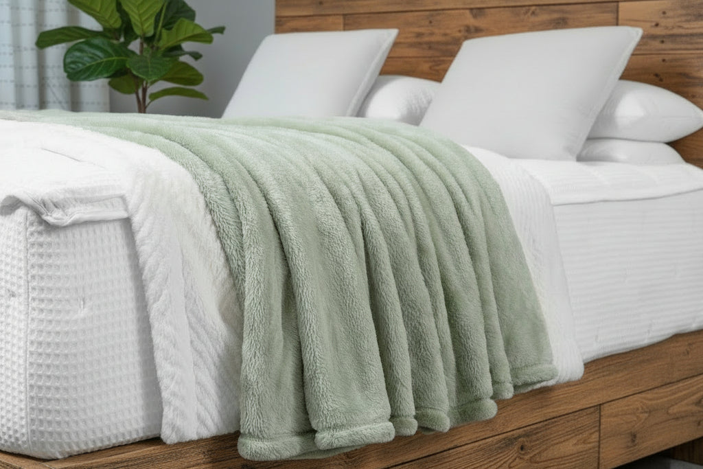 CleverNest Zippered Bedding with Removable Sheets - Cotton Waffle
