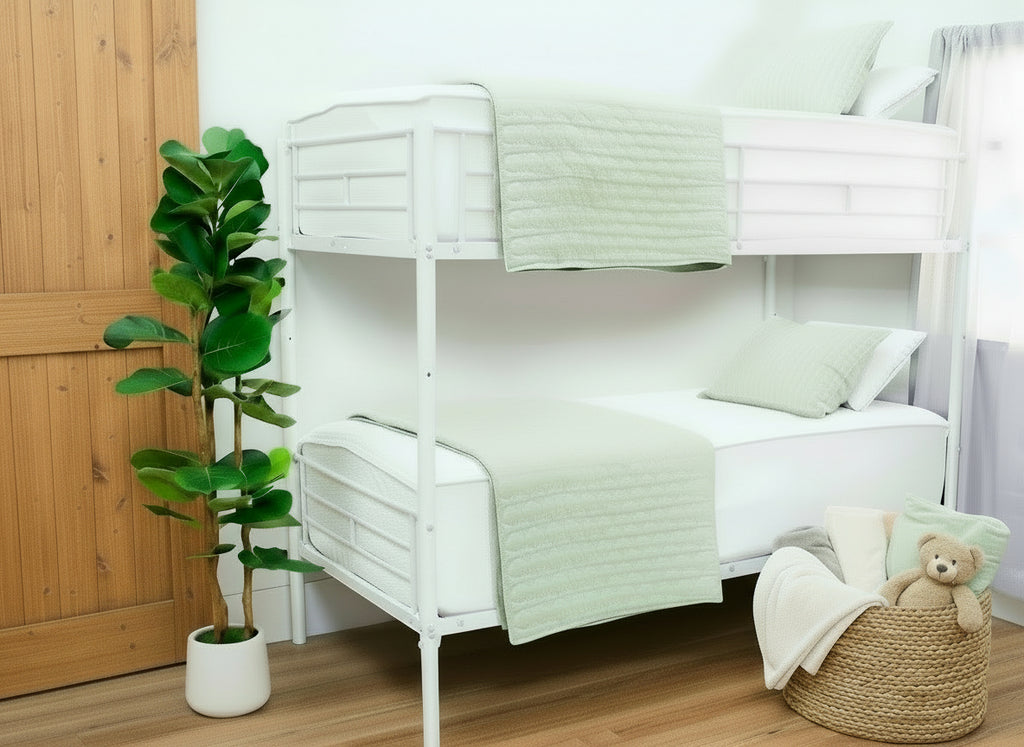 CleverNest Zippered Bedding with Removable Sheets - Cotton Waffle