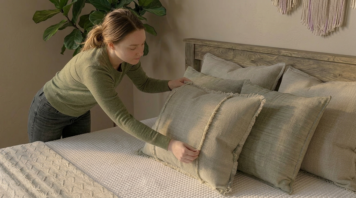 Zippered Bedding with Removable Sheets - White