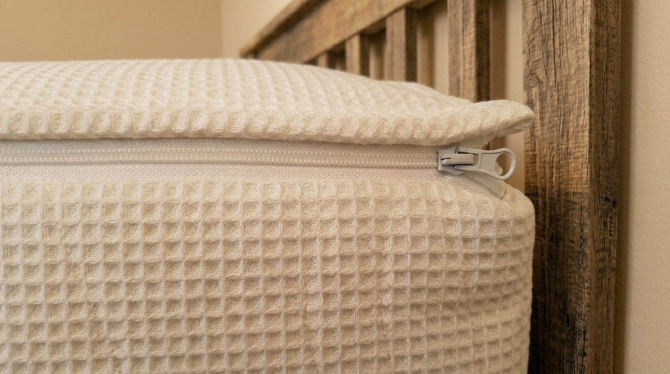 Zippered Bedding with Removable Sheets - White