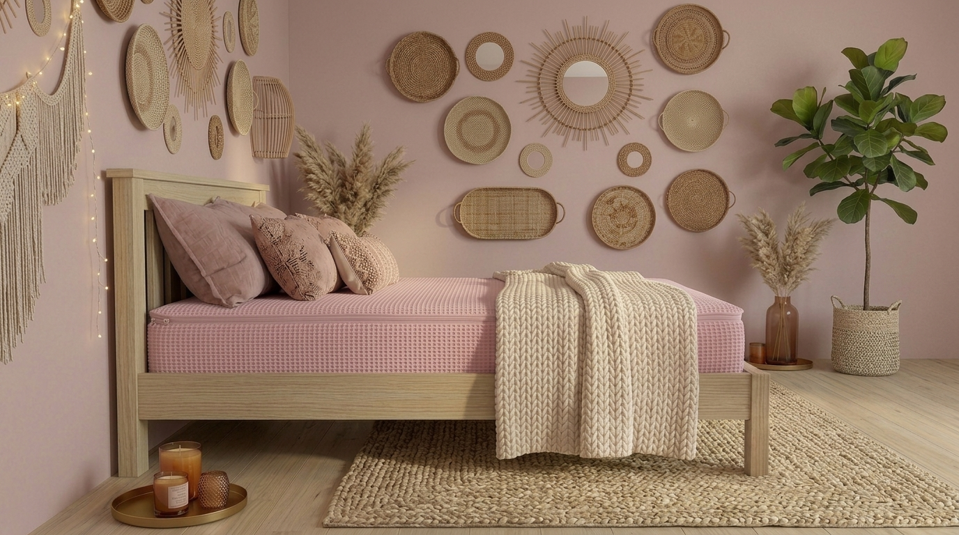 Zippered Bedding with Removable Sheets - Pink