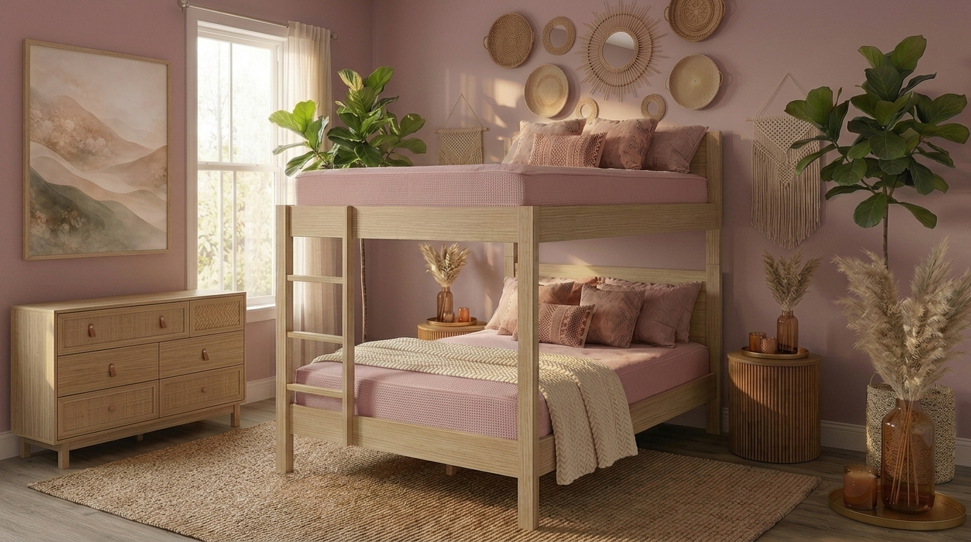 Zippered Bedding with Removable Sheets - Pink