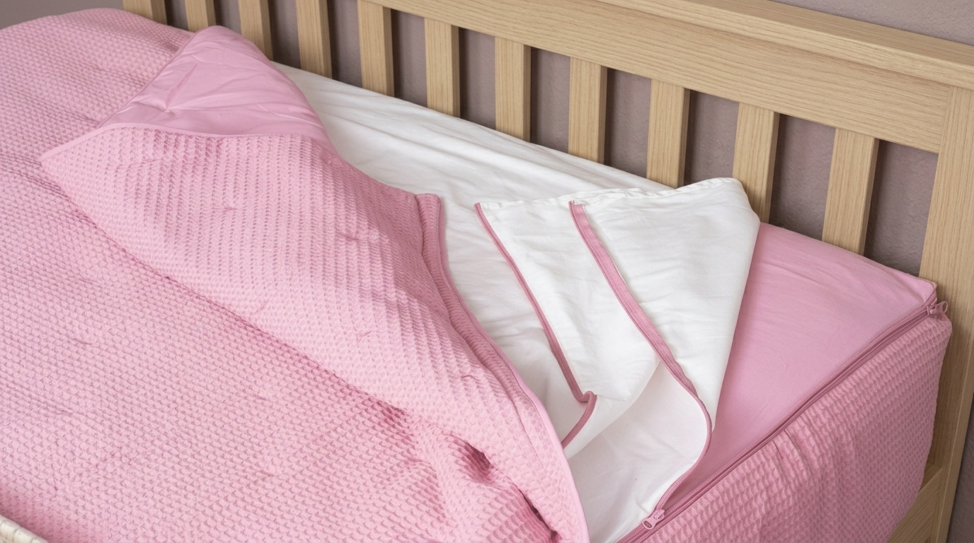 Zippered Bedding with Removable Sheets - Pink
